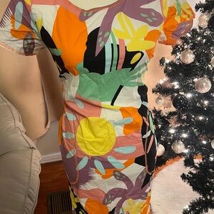 Zaket & Plover Colorful Floral Women's Dress